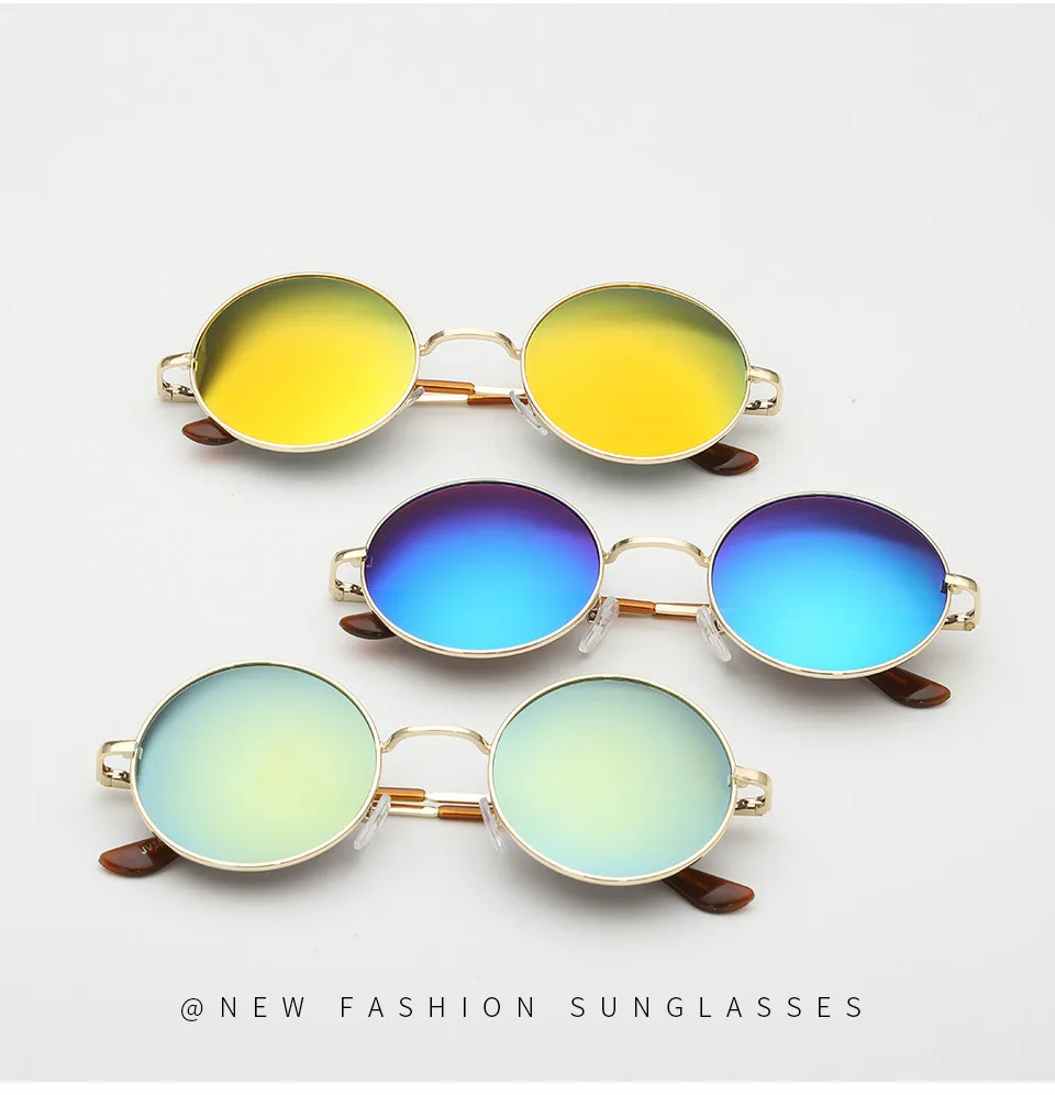 Маленькие круглые солнцезащитные очки в стиле ретро для мужчин и женщин