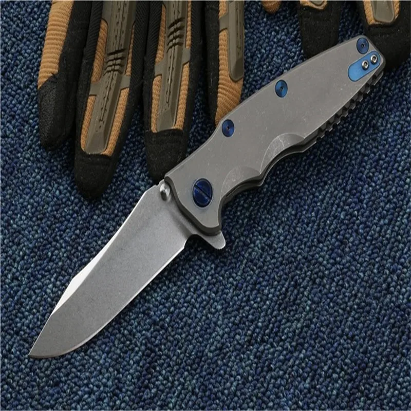 

Folding knife ZT 0392 titanium alloy s35vn blade high hardness sharp Blade Tactical Folding Outdoor Camping Survival EDC tools