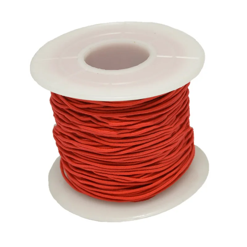 Прочная эластичная веревка 1 2 мм 50 м в рулоне растягивающаяся нить для