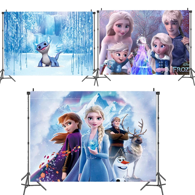 Фон для фотосъемки Холодное вечерние disney постер на день рождения шаблон заднем