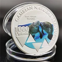 animal coin congo lucky walrus gift commemorative coin medal silver coin crafts collectibles