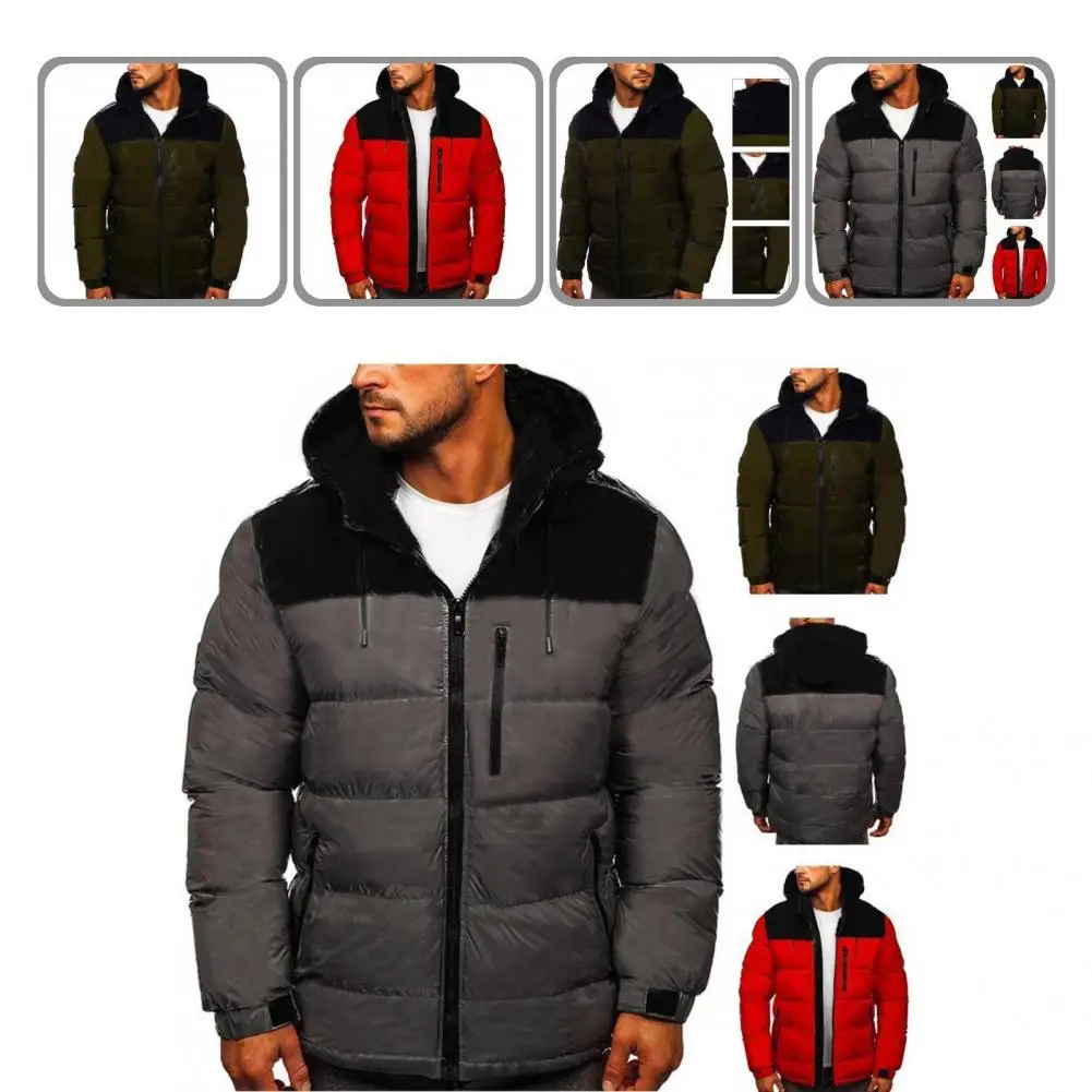 

Terrific Male Jacket Drawstring Soft All Match Winter Coat Jacket Winter Coat