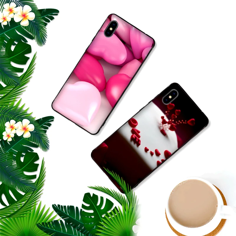 Red love Phone Case For Xiaomi Mi6 8 Lite SE MAX 3 9E 5X 6X F1 A1 A2 6 Soft Silicone Cases Cover | Мобильные телефоны и