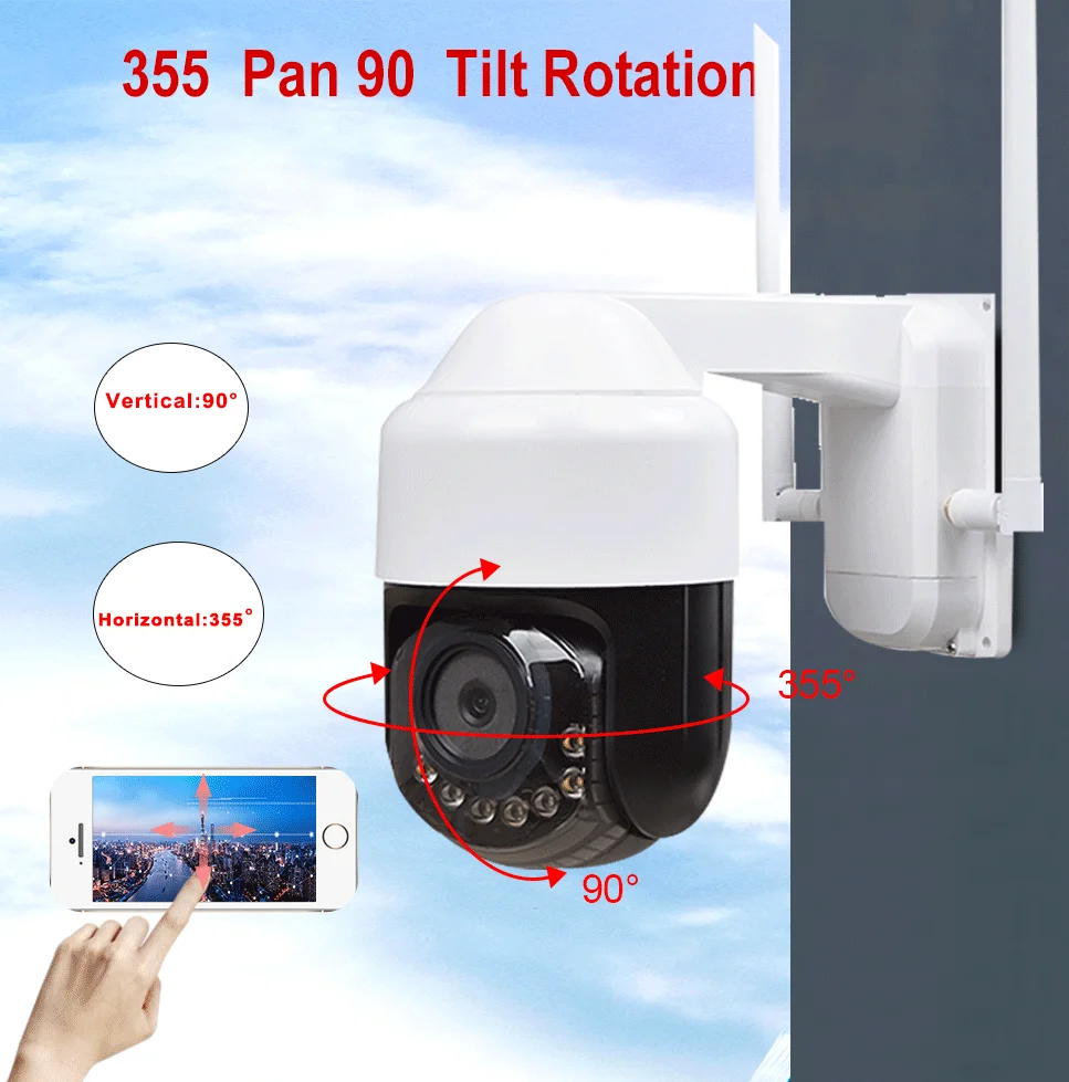 3 ”мини 1080P 3G 4G LTE PTZ камера двухсторонняя аудио Беспроводная ip 4 мм объектив SIM