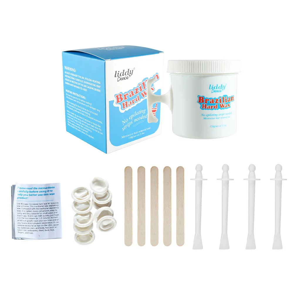 

1 Set Home Waxing Kit Hair Removal Hard Wax for Armpit Bikini Chin
