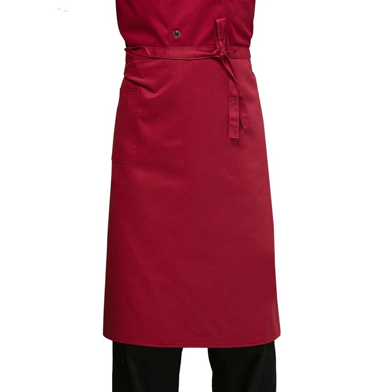 Apron Унисекс шеф-повар куртка Для мужчин Для женщин с длинным рукавом повар ресторана пальто Кухня повар униформа хлебобулочные продукты питания и напитки из одежда - Цвет: Apron
