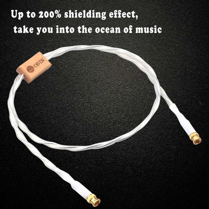 Xangsane HD digital hifi dedicated audio BNC coaxial cable single crystal copper silver plated signal |