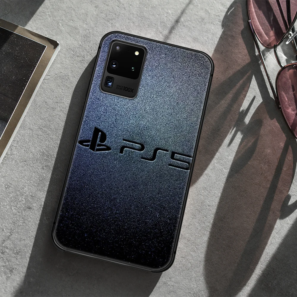 

PlayStation 5 ps Phone Case Cover Hull For Samsung Galaxy S 7 8 9 10 e 20 FE edge uitra plus Note 9 10 20 black Bumper Luxury