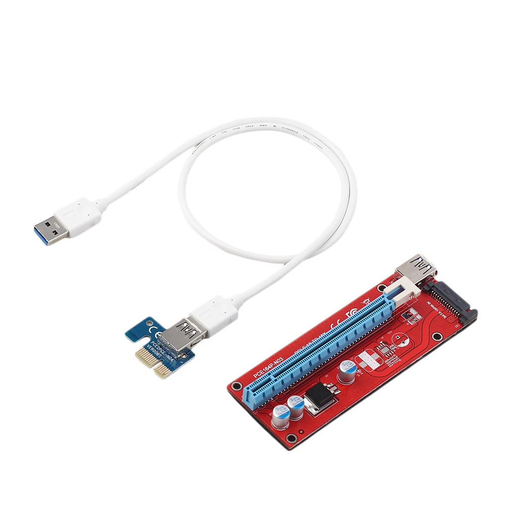 PCIE PCI Express 1X для 16X расширитель Riser карта кабель 15 PIN адаптер преобразователь