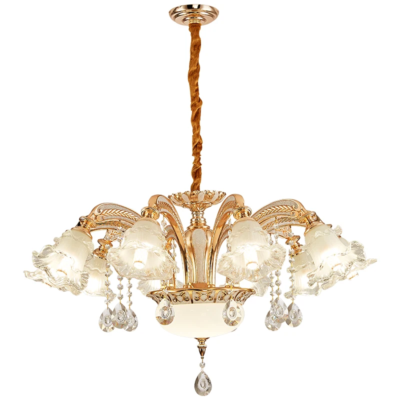 

Nordic Luxury Chandelier Lighting Living Room Bedroom Ceiling Chandelier Hotel Hall Crystal Hanging Lamp Luminaria Light Fixture