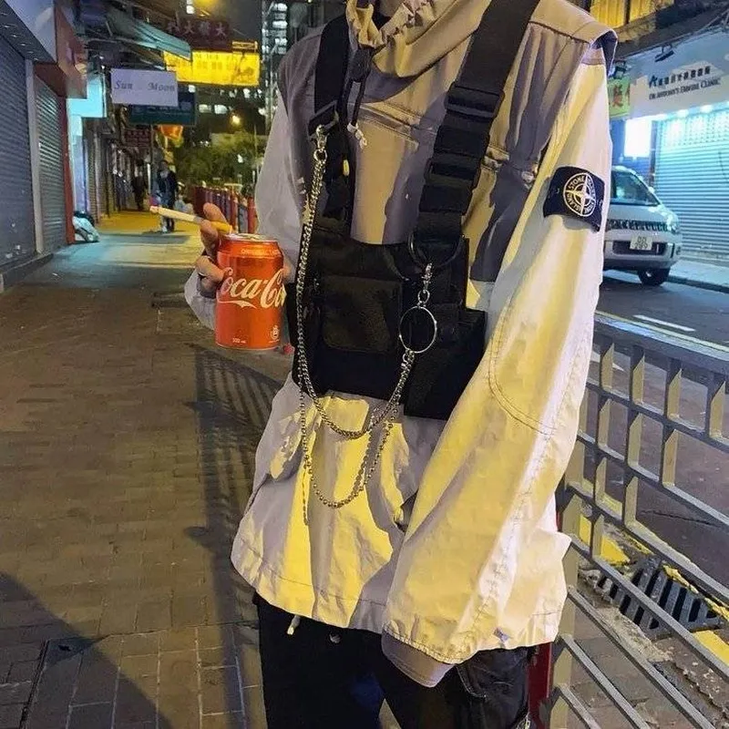 Уличная нагрудная установка NiceMix военный тактический жилет черная сумка кобура