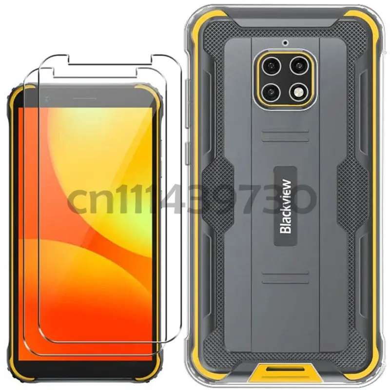 

Стекло и силиконовый чехол 3 в 1 для Blackview BV4900, чехол из закаленного стекла для Blackview BV4900 Pro