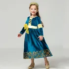 Velet Green merdaCinderellBelleRapunzel, платье принцессы для девочек, robe fille, Детские платья для девочек, костюм принцессы для костюмированного представления