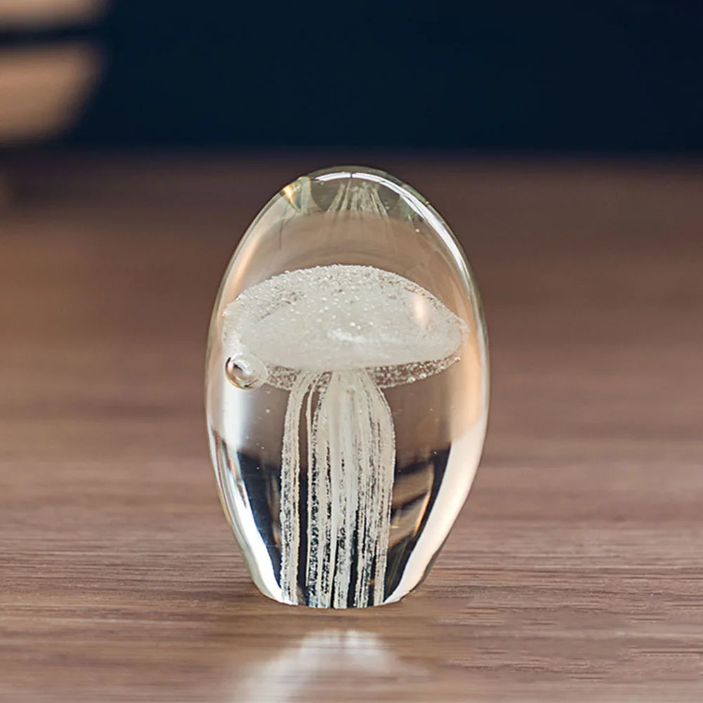 Стеклянные Медузы фигурные статуэтки ручной работы цветной Настольный подарок