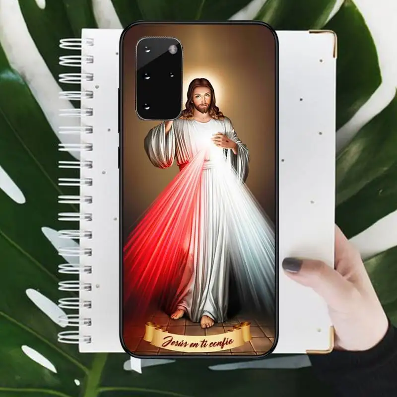 

Jesus Sacred Heart Phone Case For Samsung galaxy S 9 10 20 A 10 21 30 31 40 50 51 71 s note 20 j 4 2018 plus Luxury brand shell