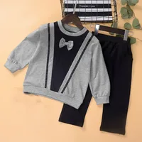 Toddler Sets Boys Clothing Long Sleeve Shirts + Pants Two Piece Preppy Style Spring Autumn School Boutique Kids Outfits