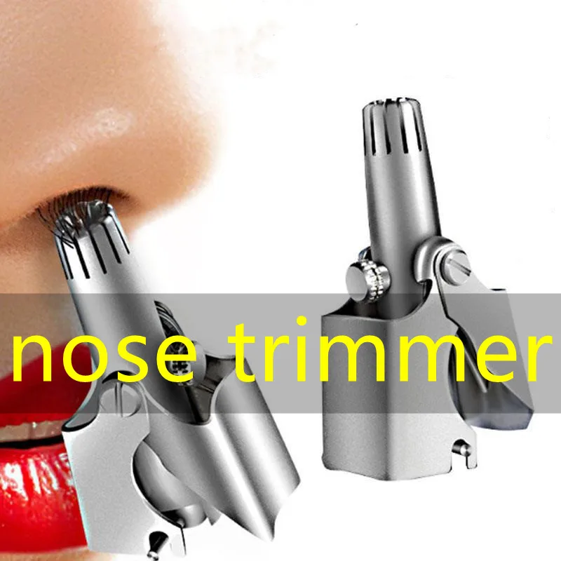 

Китайский триммер для носа для мужчин, триммер для волос в носу, ушах, ручной триммер из нержавеющей стали для носа, бритва, моющийся
