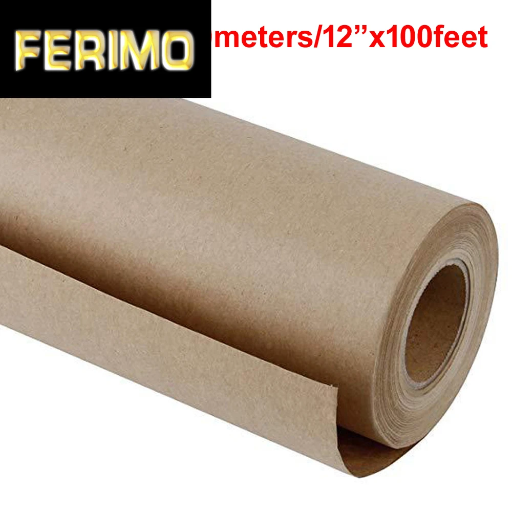 

Выдерживающие погружение до 30 метров коричневый/белая крафт-бумага для упаковки Бумага рулон для Одежда для свадьбы, дня рождения Подарочн...