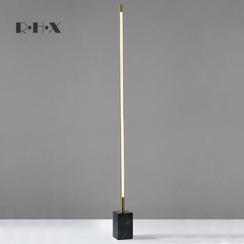 

Living Room Sofa Floor Lamp Minimalist Originality Light Luxurious Arts Northern Europe Bedroom Personality Marble Floor Lamp