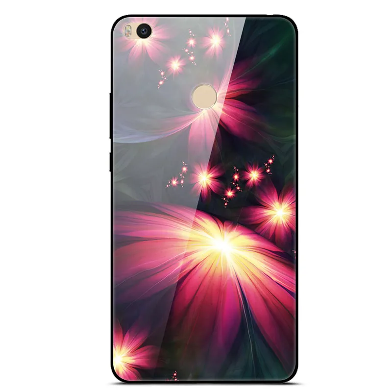 27 Для Xiaomi mi Max 2 Чехол жесткая задняя крышка из закаленного стекла для Xiaomi mi Max2, мягкий силиконовый чехол-бампер из ТПУ для mi Max 2, чехол для телефона s - Цвет: 27