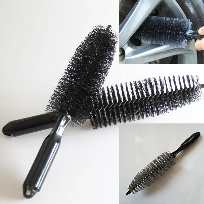 Car Vehicle Wheel Tire Rim Scrub Brush Washing Hub Handle Cleaning Tool Cleaner Fits Truck Motorcycle Bike | Автомобили и