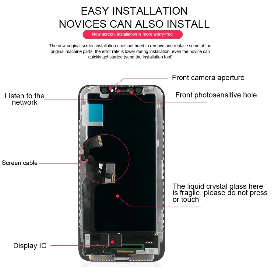 ЖК-экран PINZHENG для iPhone X XR Xs Max ЖК-дисплей Oled TFT OEM качественный дигитайзер сборка Repalcement экран lcd S