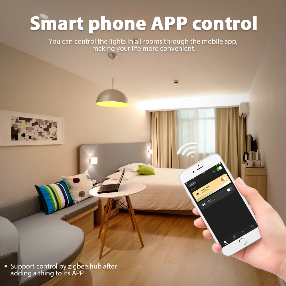 Умная Светодиодная лента Zigbee с диммером регулятор яркости управление через