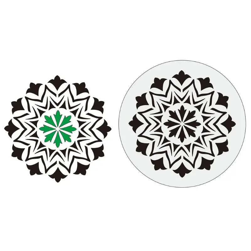 

42pcs/set Round Mandala Painting Templates Stencils for DIY Rock Scrapbook Coloring Embossing Album
