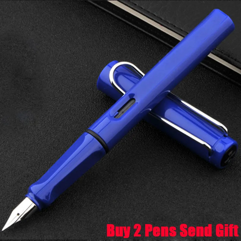 Fountain Pen Blue Брендовая Шариковая ручка для бизнеса Safari, хорошее качество, шариковая ручка для студентов, купить 2 ручки, отправить подарок - Цвет: Fountain Pen Blue