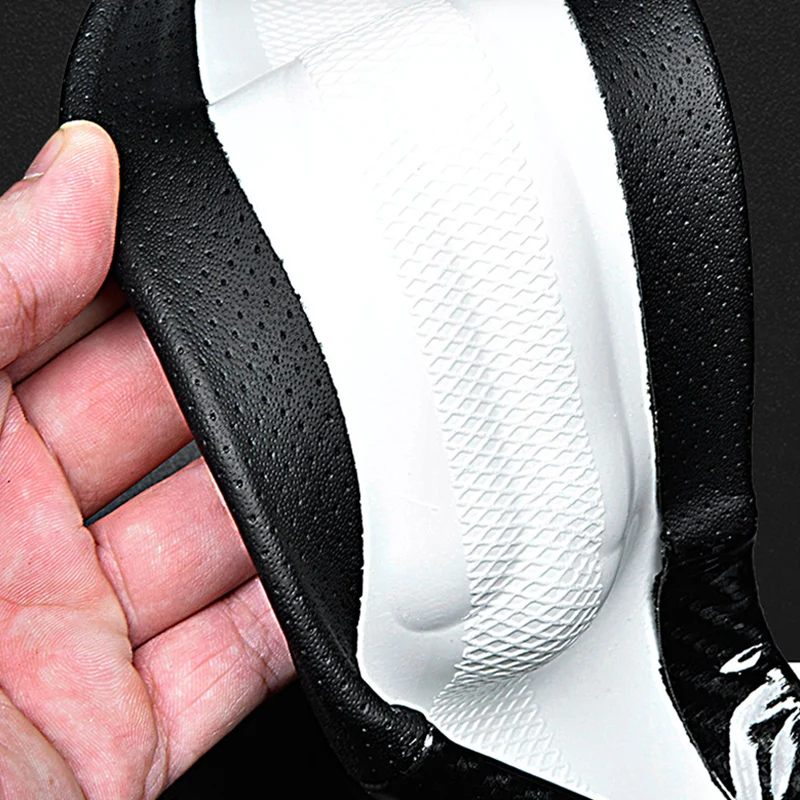 

Car Steering Wheel Cover For Benz A7 A8L e-tron Q7 Q8 SQ2 Q6 SQ8 S4 S5 S6 S7 Carbon Fiber Leather Automotive interior Auto Parts