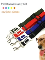 pet car seat belt car dog cat seat belt cat adjustable traction rope safety rope supplies dog collar accessories