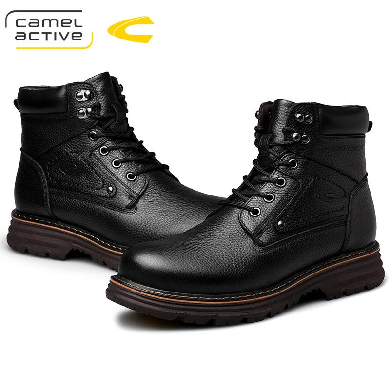 Camel Active Новая мужская обувь с высоким берцем прочная противоскользящая теплая