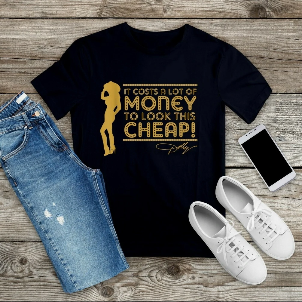 Black Dolly Parton Dollyism T- Shirt S 3Xl Digital Printed Tee |