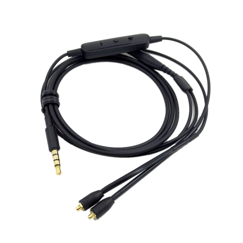 MMCX кабель для Shure SE215 + SE535 SE848 наушники Версия интерфейс гарнитура с микрофоном