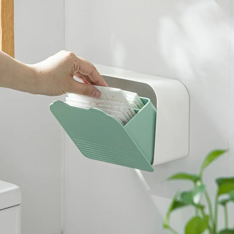 

Настенный органайзер для гигиенических салфеток, декоративная коробка для косметики, органайзер для туалета, коробка для хранения клея, ак...