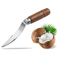 coconut cutter creative wooden handle coconut tool fruit cutter for kitchen