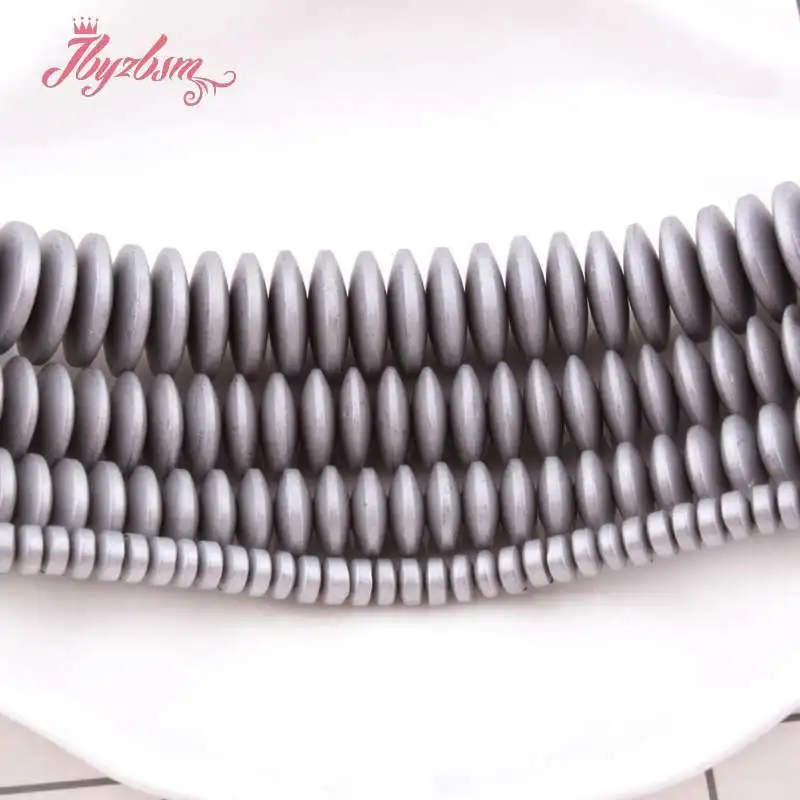 Каменные бусины Heishi из Натурального Гематита и мороза 2x 4/3x 6/3x8 мм для