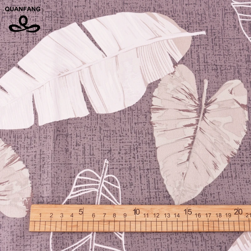 Полотняная ткань QUANFANG с узором листьев для ручной работы тканевая занавеска