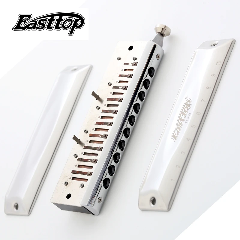 Горячая Распродажа Easttop 10 отверстий 40 тонов Современная Хроматическая Губная