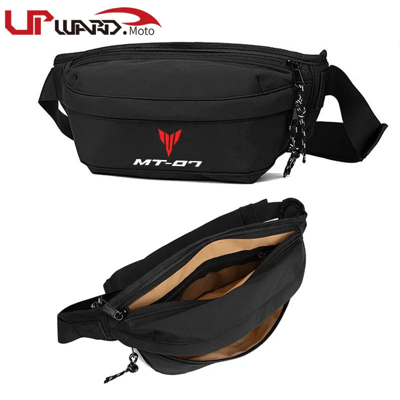 

For Yamaha MT-07 MT 07 MT07 LOGO Men Waist Pack Belt Hip Bum Slant back bag Chest Bag Male Motorcycle Riding Antitheft Purse