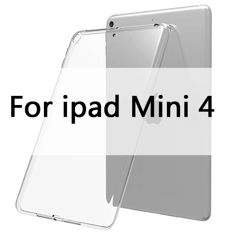 For MiNi 4 Чехол для iPad 10,2 MiNi 2 3 4 5 TPU Прозрачный Силиконовый противоударный чехол для нового iPad Pro 10,5 Air 1 2 задний Чехол - Цвет: For MiNi 4