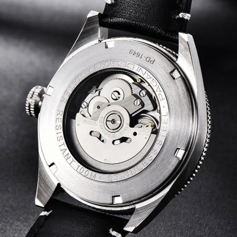 44 мм Pagani Дизайн Серый Циферблат светящийся указатель автоматические мужские