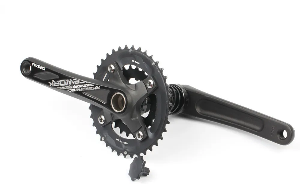 Велосипедные шатуны 2 скорости 38T 24T пластина 104BCD MTB велосипед кривошипный алюминиевый сплав с нижними аксессуарами 170 мм 172,5 мм 175 мм