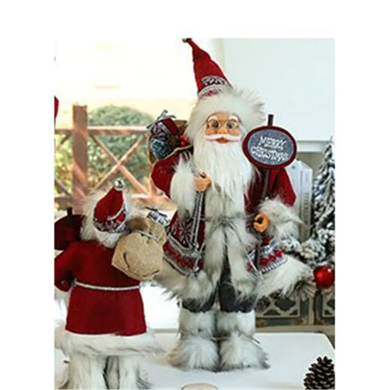 Кукла Санта-Клаус детские подарки украшения для окон рождественские | Дом и сад