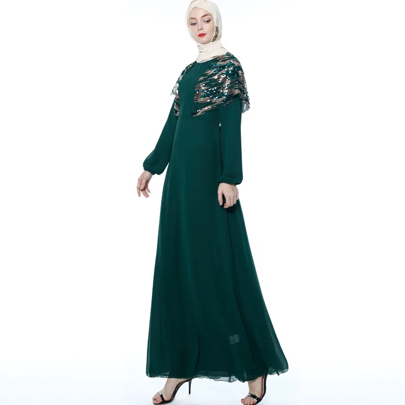 2019 abaya Дубай мусульманский костюм халат-кимоно Бангладеш одеяние мусульмане