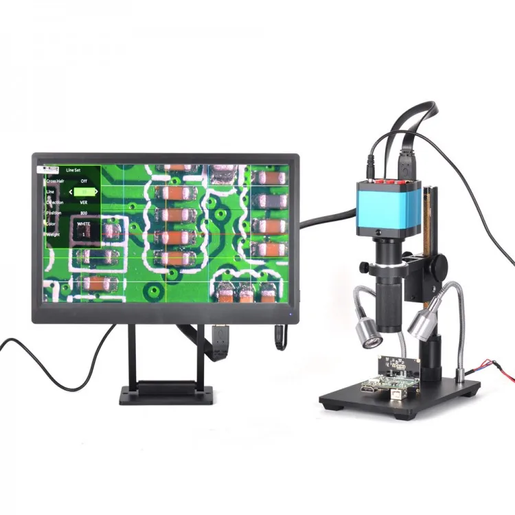 

120X C-mount CCD Lens 1080P USB Port Support TF Card HY-2307su 14MP Industrial Microscope Camera