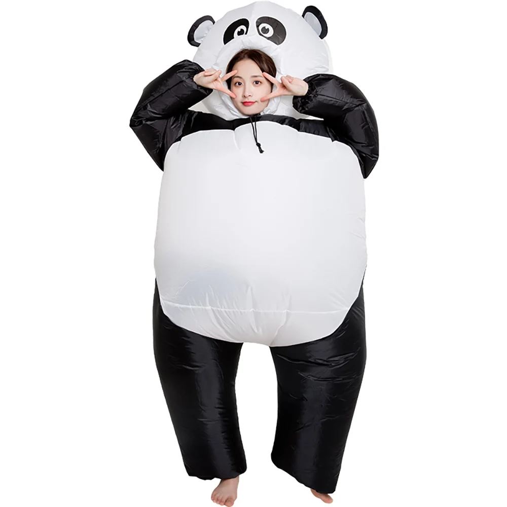 

Panda Inflatable costume Cosplay Mascot Funny Air Blow Up Suit Party costume Fancy Dress Halloween Costume for Adult Jumpsuit