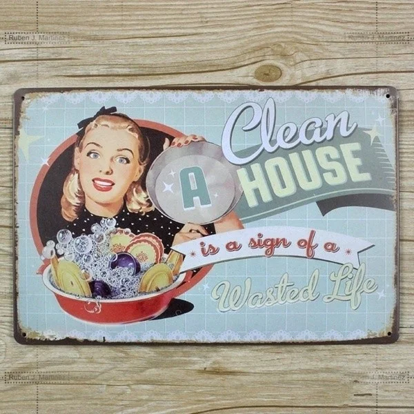 

Артикул hojalata pintura Estilo Vintage Casa Pulita Un Segno vida Metal Segno 20x30 Cm manifiesto Ferro