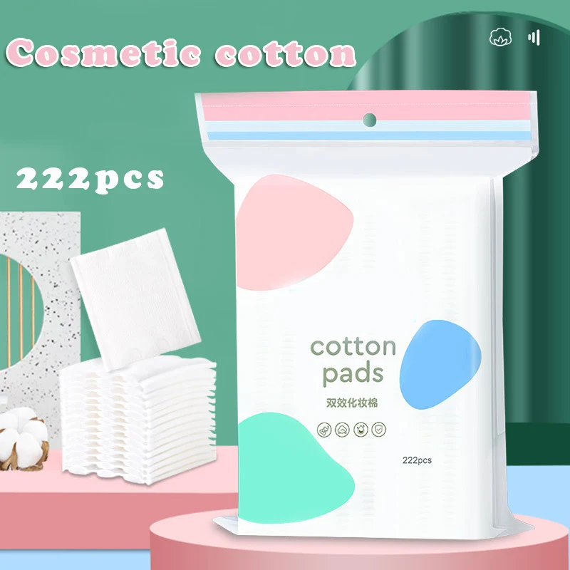 

Hot Cosmetic Cotton Pads Thick 222 Pieces Makeup Remover Pads Pure Cotton Pads For Face Cleaning CNT 66