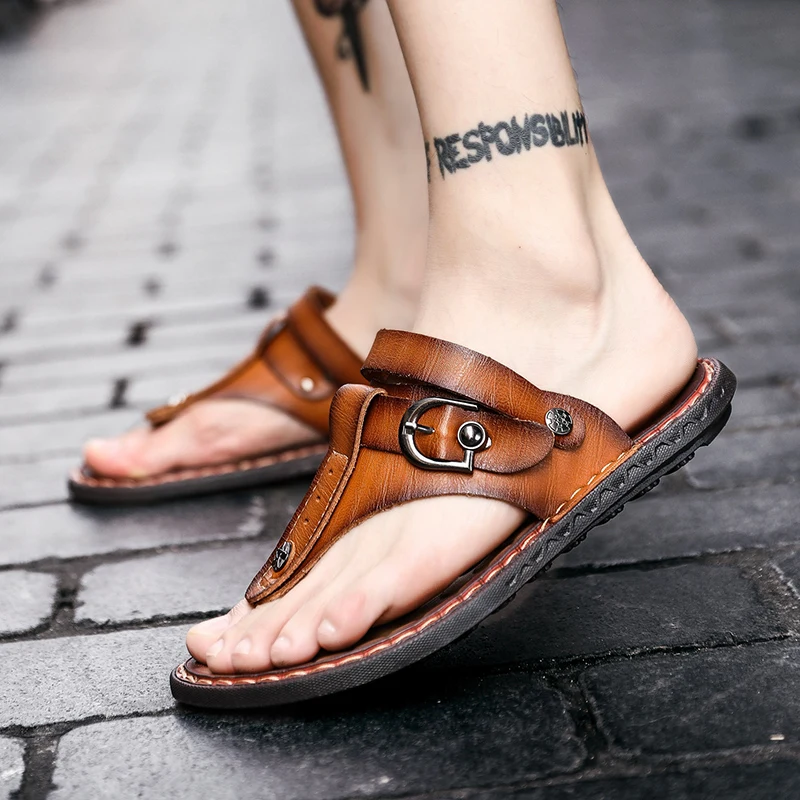 

Sandles For Men Sandalias Para Hombre Sandalet Erkek Sandals Men Piel Slide Sandali Uomo Sandale Homme Work Sandalle Outdoor